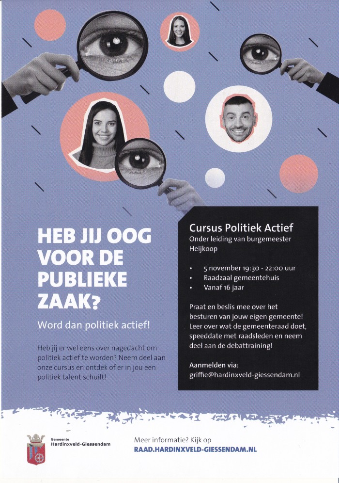 flyer politiek actief